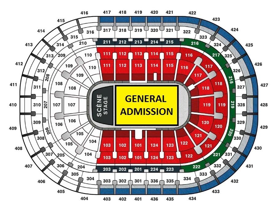 Bell Centre Seating Chart Row Numbers
